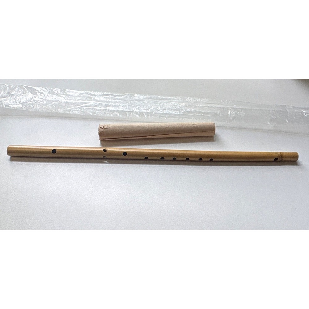Vintage Bamboo Fife Flute Wood Wind Instrument,Handcrafted/vintage music chart